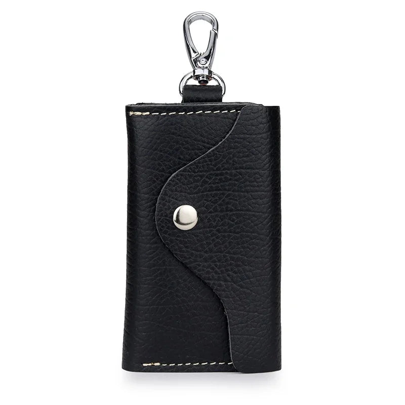 New Arrivals Men Holder Housekeeper Leather s Organizer Women chain Covers Zipper Key Case Bag Unisex Pouch Purse