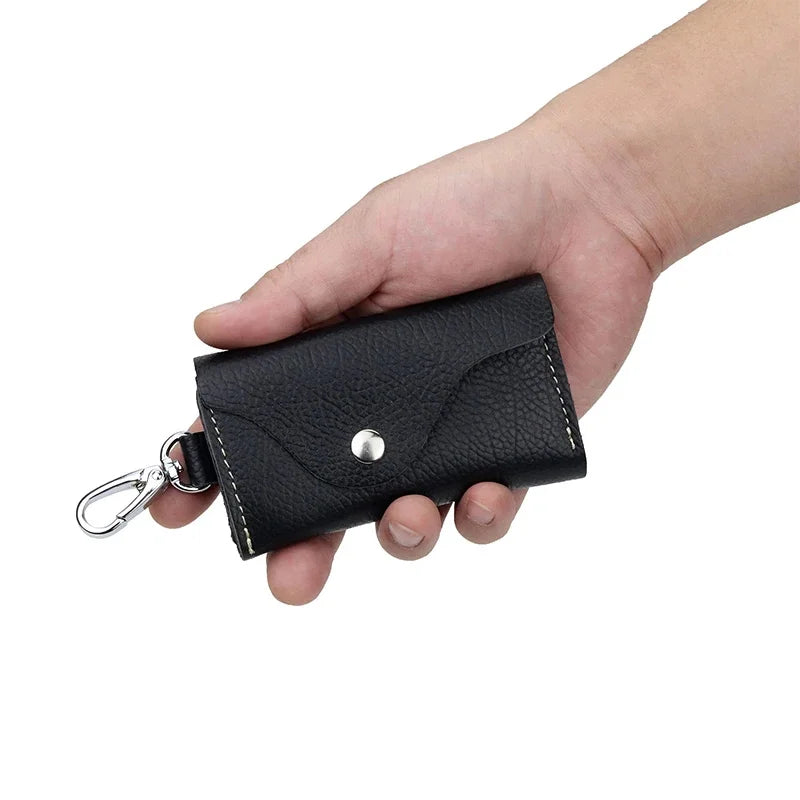 New Arrivals Men Holder Housekeeper Leather s Organizer Women chain Covers Zipper Key Case Bag Unisex Pouch Purse