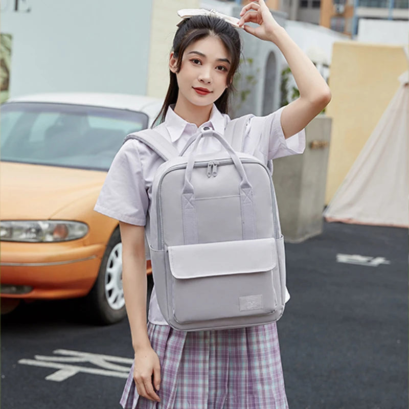 New Backpack Fashion Women Large Capacity 15.6 Inch Laptop School Backpack Sac a Dos Waterproof Bagpack Mochilas