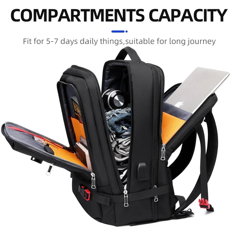 New Backpack Notebook 15’6 Male Expandable Large Capacity Travel Luggage Hiking Backpacks for Sport Business Bag Ergonomic Woman