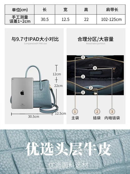 New Bag Large Capacity Women's Bag 2024 New Fashion Simple Handbag Single Shoulder Crossbody Bag Bags Luxury Handbags