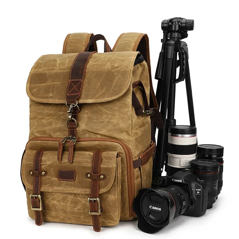 New Batik Canvas Bag for Camera Waterproof DSLR Cameras Backpack Liner Lens Case Large Photo Bag for Nikon Canon Sony Olympus