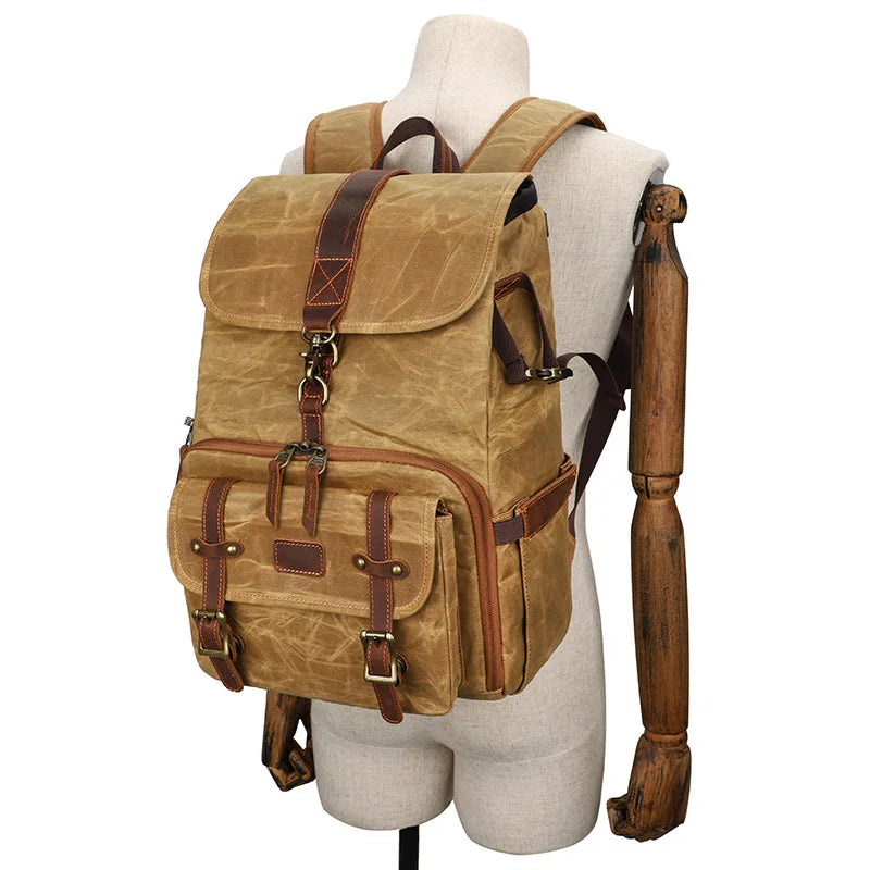 New Batik Canvas Bag for Camera Waterproof DSLR Cameras Backpack Liner Lens Case Large Photo Bag for Nikon Canon Sony Olympus