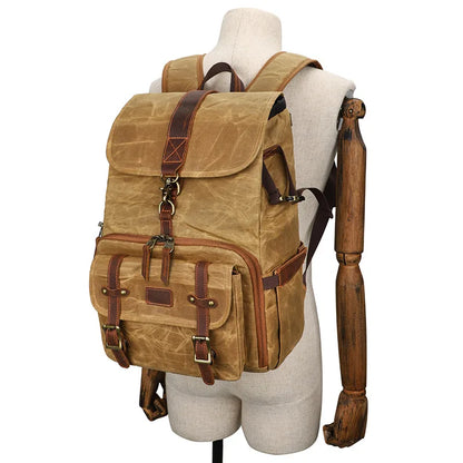 New Batik Canvas Bag for Camera Waterproof DSLR Cameras Backpack Liner Lens Case Large Photo Bag for Nikon Canon Sony Olympus
