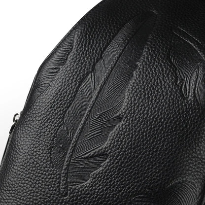 New Brand Hot Sale Men's Casual Genuine Leather Chest Luxury Cowhide Sling Crossbody Multi Functional Shoulder Bag