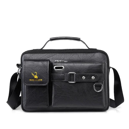 New Brand Shoulder for 10.4" Ipad PU Leather Men Casual Business Handbags Messenger s Fashion Man Crossbody Bag