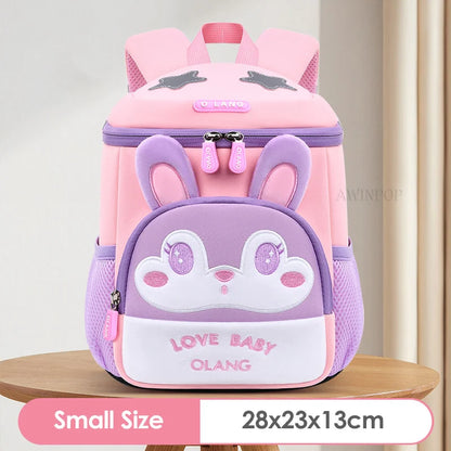 New Brown Bear School Bags for Boys Cute Fox Kids Bag Toddler Children Anti-lost Bookbag Girls Kawaii Backpack Mochila Escolar