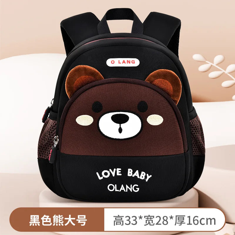 New Brown Bear School Bags for Boys Cute Fox Kids Bag Toddler Children Anti-lost Bookbag Girls Kawaii Backpack Mochila Escolar