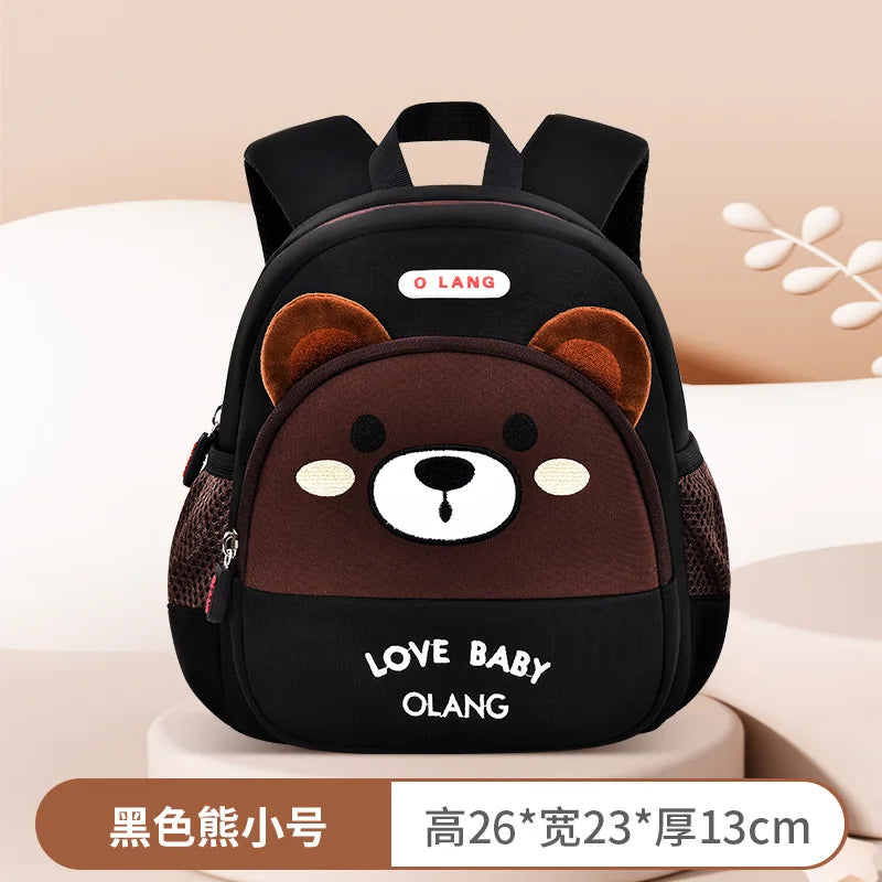 New Brown Bear School Bags for Boys Cute Fox Kids Bag Toddler Children Anti-lost Bookbag Girls Kawaii Backpack Mochila Escolar