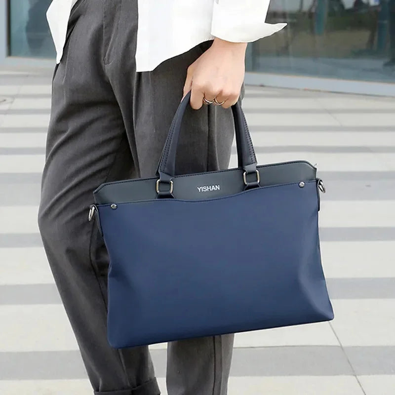 New Business Men Handbag Fashion Oxford Briefcases For Documents Large Capacity Laptop Male Shoulder Messenger Bag