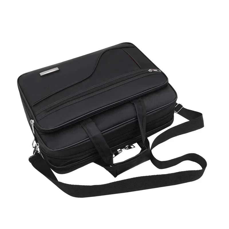 New Business Men's Briefcase 15.6" Laptop Large Capacity Handbag Fashion Male Shoulder Messenger Bag