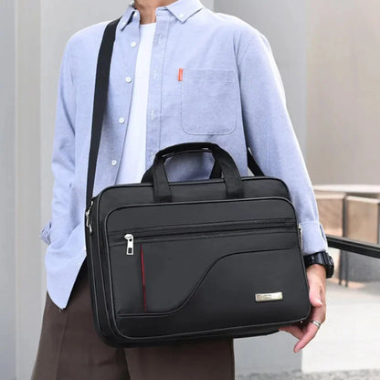 New Business Men's Briefcase 15.6" Laptop Large Capacity Handbag Fashion Male Shoulder Messenger Bag