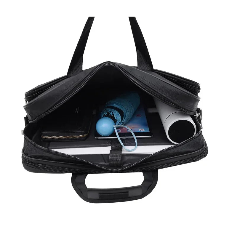 New Business Men's Briefcase 15.6" Laptop Large Capacity Handbag Fashion Male Shoulder Messenger Bag
