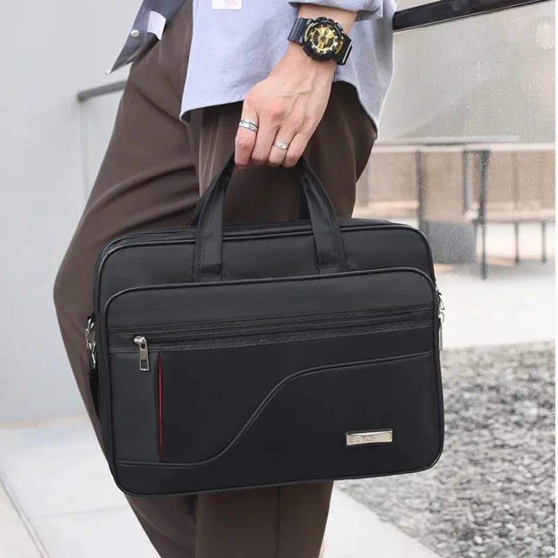 New Business Men's Briefcase 15.6" Laptop Large Capacity Handbag Fashion Male Shoulder Messenger Bag