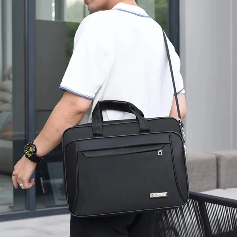 New Business Men's Briefcase 15.6" Laptop Large Capacity Handbag Fashion Male Shoulder Messenger Bag