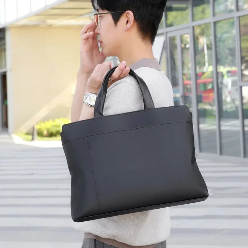 New Business Men's Briefcase Handbag Male 15 " Laptop Large Capacity File Tote Bag