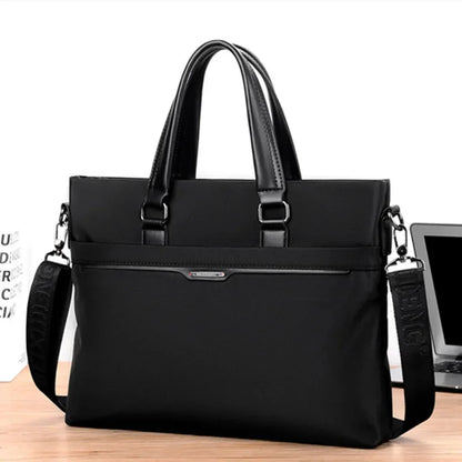 New Business Men's Executive Briefcase Fashion Zipper Handbag Office Man Laptop Large Capacity Male Shoulder Messenger Bag
