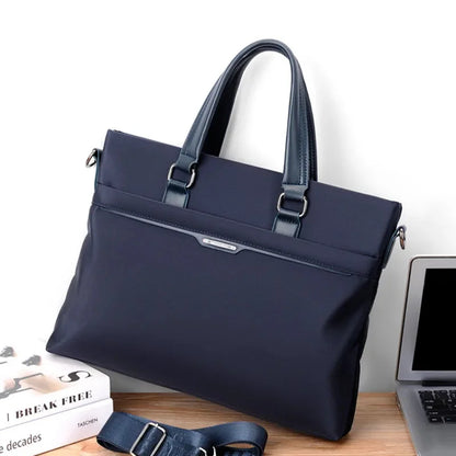 New Business Men's Executive Briefcase Fashion Zipper Handbag Office Man Laptop Large Capacity Male Shoulder Messenger Bag