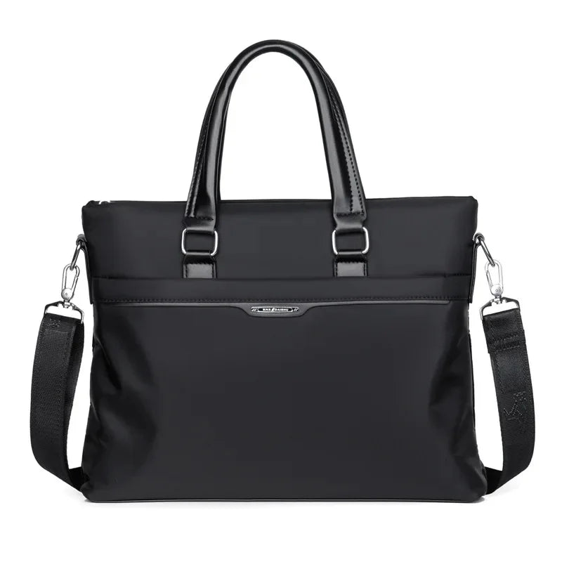 New Business Men's Executive Briefcase Fashion Zipper Handbag Office Man Laptop Large Capacity Male Shoulder Messenger Bag