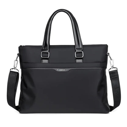 New Business Men's Executive Briefcase Fashion Zipper Handbag Office Man Laptop Large Capacity Male Shoulder Messenger Bag