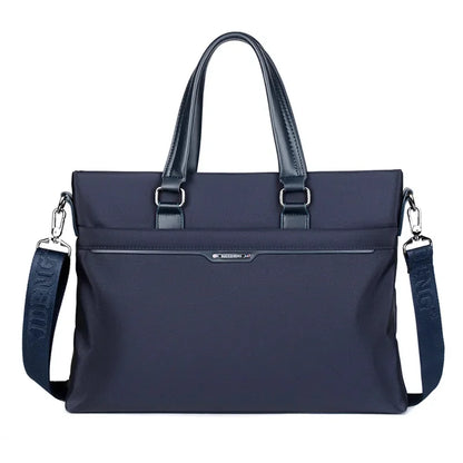 New Business Men's Executive Briefcase Fashion Zipper Handbag Office Man Laptop Large Capacity Male Shoulder Messenger Bag