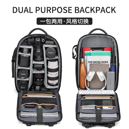 New Camera Backpack Waterproof Camera Bag Professional Outdoor Digital Dslr Bag Backpack For Canon Nikon SLR Lens Tripod Bag