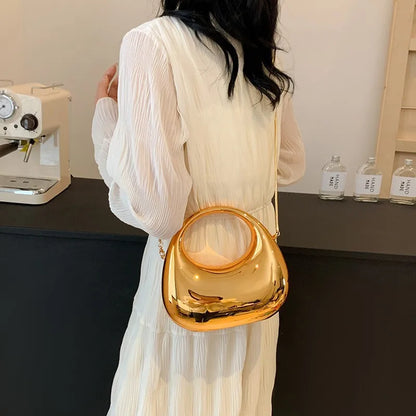 New Candy-colored Acrylic Dinner Bag 2024 Summer Fashion All-match Crossbody Chain Bags Casual Large Capacity Handbags Female
