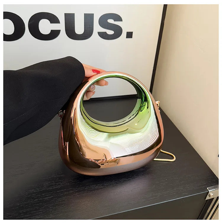 New Candy-colored Acrylic Dinner Bag 2024 Summer Fashion All-match Crossbody Chain Bags Casual Large Capacity Handbags Female