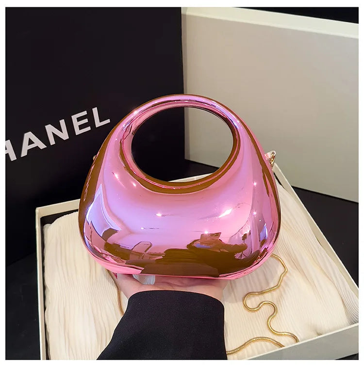 New Candy-colored Acrylic Dinner Bag 2024 Summer Fashion All-match Crossbody Chain Bags Casual Large Capacity Handbags Female
