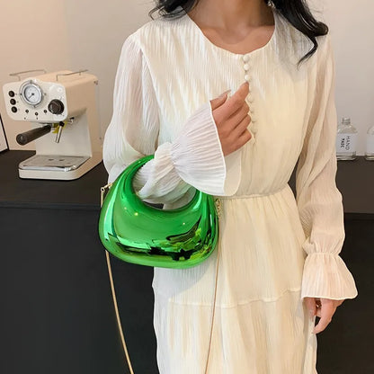 New Candy-colored Acrylic Dinner Bag 2024 Summer Fashion All-match Crossbody Chain Bags Casual Large Capacity Handbags Female
