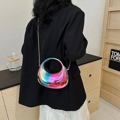 New Candy-colored Acrylic Dinner Bag 2024 Summer Fashion All-match Crossbody Chain Bags Casual Large Capacity Handbags Female