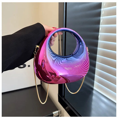 New Candy-colored Acrylic Dinner Bag 2024 Summer Fashion All-match Crossbody Chain Bags Casual Large Capacity Handbags Female