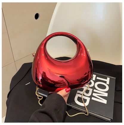 New Candy-colored Acrylic Dinner Bag 2024 Summer Fashion All-match Crossbody Chain Bags Casual Large Capacity Handbags Female