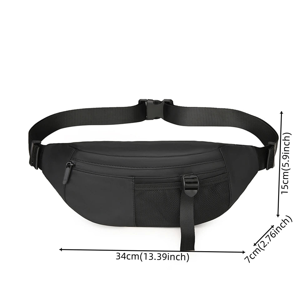 New Canvas Handbags Chest Pack Men's Fashion Shoulder Chest Bag Men's Travel Cross Chest Bag Men's Small Cross Waist Bag