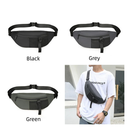 New Canvas Handbags Chest Pack Men's Fashion Shoulder Chest Bag Men's Travel Cross Chest Bag Men's Small Cross Waist Bag