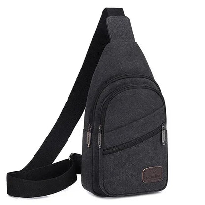 New Canvas Large Capacity Chest Pack Casual Sling Sports Male Shoulder Outdoor Crossbody Bag For Men