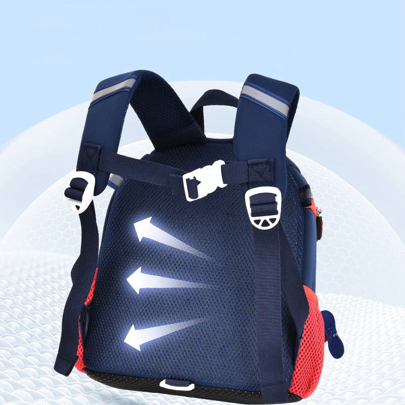 New Cartoon Plane Kindergarten Backpacks for Baby Boys Girls Anti-lost School Bags Toddler Travel Pack Mochila Infantil Escolar