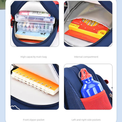 New Cartoon Plane Kindergarten Backpacks for Baby Boys Girls Anti-lost School Bags Toddler Travel Pack Mochila Infantil Escolar