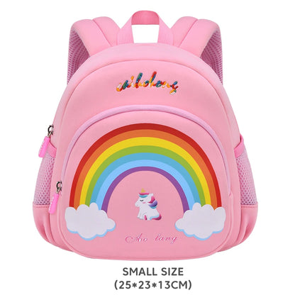 New Cartoon Unicorn Girls School Bags High Quality Kindergarten Children Toddler Backpack Rainbow Bag for Boys Mochila Infantil