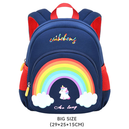 New Cartoon Unicorn Girls School Bags High Quality Kindergarten Children Toddler Backpack Rainbow Bag for Boys Mochila Infantil