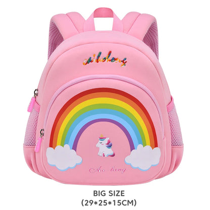 New Cartoon Unicorn Girls School Bags High Quality Kindergarten Children Toddler Backpack Rainbow Bag for Boys Mochila Infantil
