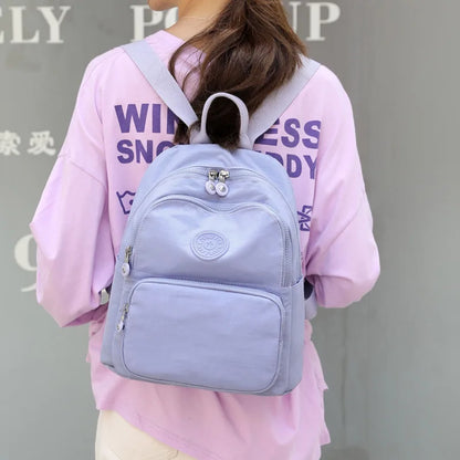 New Casual Backpack Women Small Nylon School Bags for Teenage Girls High Quality Fashion Travel Bag Sac Mochilas