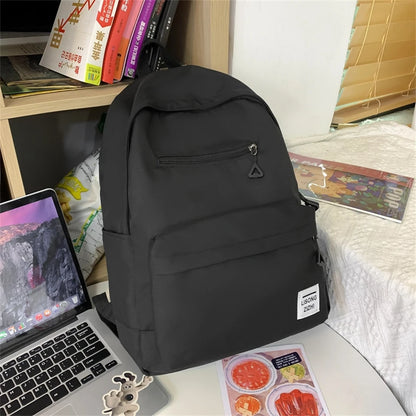 New Casual Solid Color Multifunctional Shoulder Backpack High Capacity Nylon Backpacks Backpacks for School Teenagers Girls Sac
