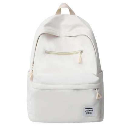 New Casual Solid Color Multifunctional Shoulder Backpack High Capacity Nylon Backpacks Backpacks for School Teenagers Girls Sac
