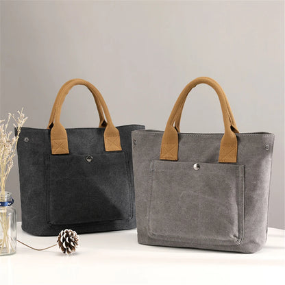 New Casual Totes Bag Super Quality Canvas Bags for Women 2021 Simple Female Brand Top-handle Bags Designer Hasp Style Sac A Main