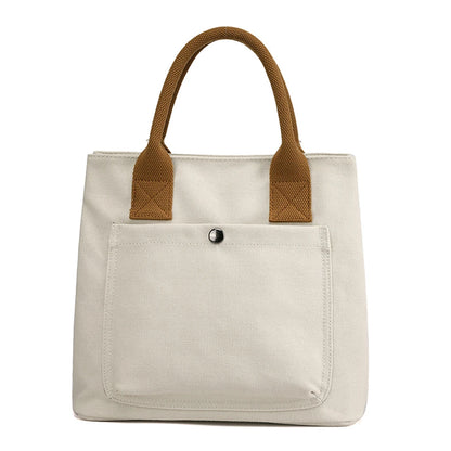 New Casual Totes Bag Super Quality Canvas Bags for Women 2021 Simple Female Brand Top-handle Bags Designer Hasp Style Sac A Main
