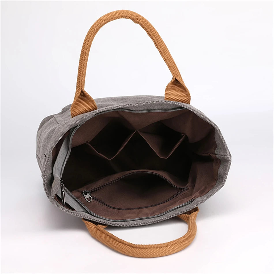 New Casual Totes Bag Super Quality Canvas Bags for Women 2021 Simple Female Brand Top-handle Bags Designer Hasp Style Sac A Main