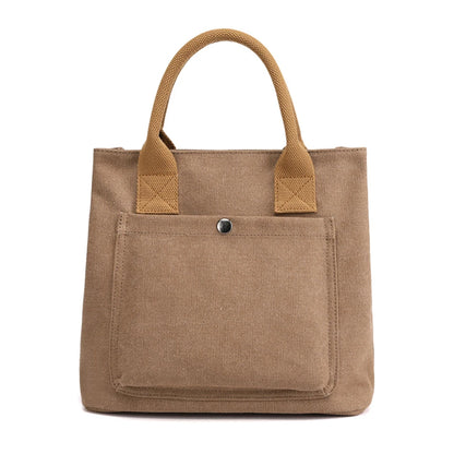 New Casual Totes Bag Super Quality Canvas Bags for Women 2021 Simple Female Brand Top-handle Bags Designer Hasp Style Sac A Main