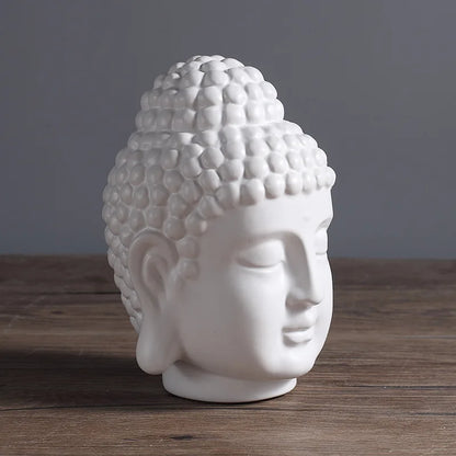 New Chinese Buddhist Statue Buddha Head Zen Decoration Porch Living Room TV Cabinet Creative Home Decoration