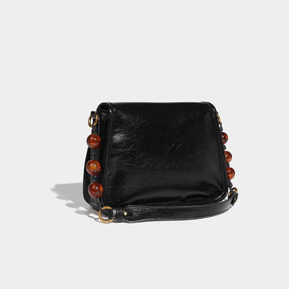 New Chinese Style Beaded Underarm Bag 2024 New Fashion All-match Small Square Bags Elegant Commuter Light Luxury Bolsas Mujer